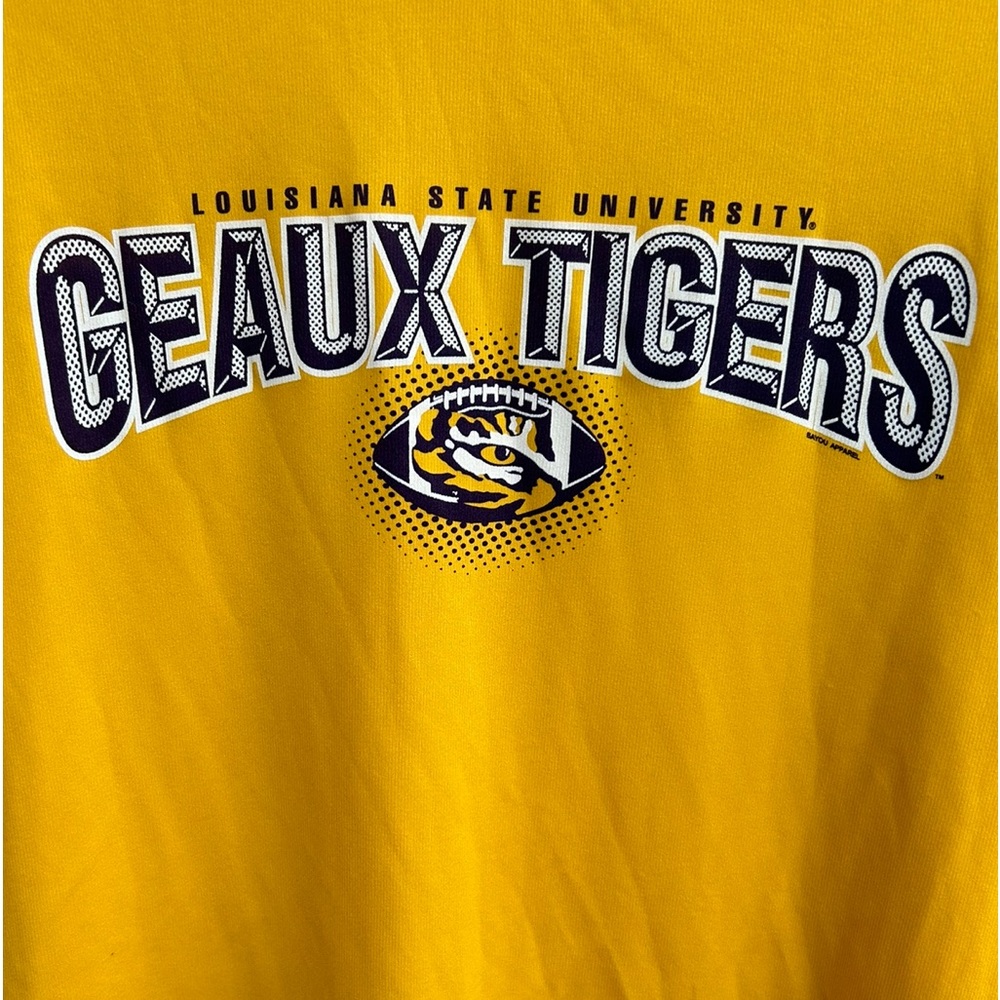 Louisiana State University LSU Geaux Tigers XL BAW Athletic Wear Short Sleeve T - Picture 4 of 6